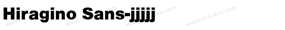 Hiragino Sans字体转换